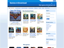 Tablet Screenshot of games-4-download.com